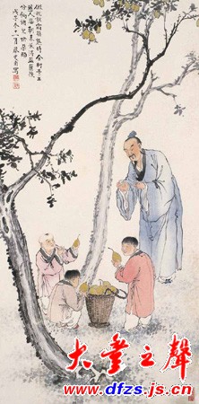 说孔融让梨是因为智力低下的有之,说孔融让梨是因为另有所谋的有之,说